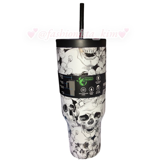 Hydrapeak voyager skull insulated 40 oz tumbler limited edition set HTF NWT - Picture 14 of 14